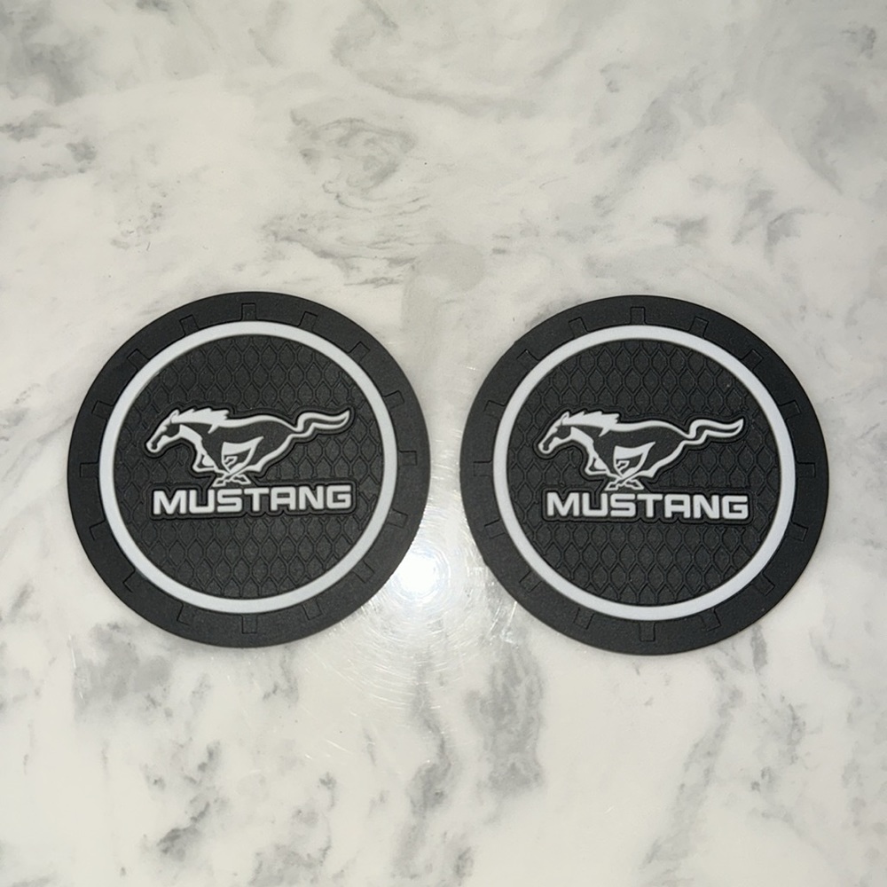🆕 MUSTANG Car Cup Holder Coasters